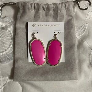 Kendra Scott Pink Drop Earrings